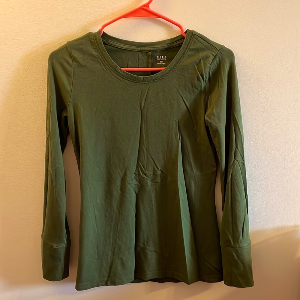 Ana olive long sleeved shirt